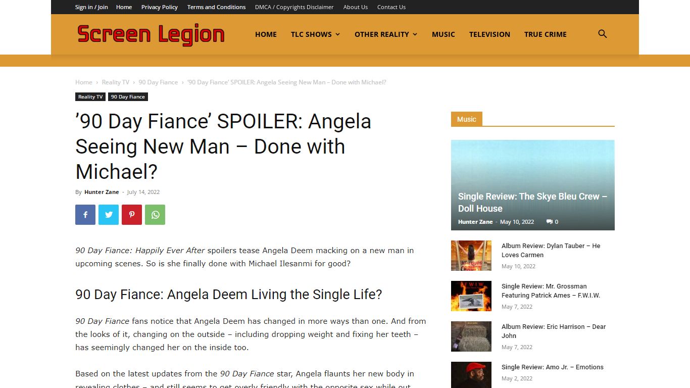 ’90 Day Fiance’ SPOILER: Angela Seeing New Man - Screen Legion